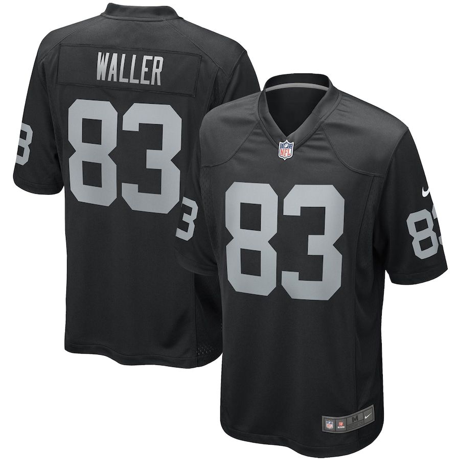 Men Oakland Raiders #83 Darren Waller Nike Black Game Player NFL Jersey